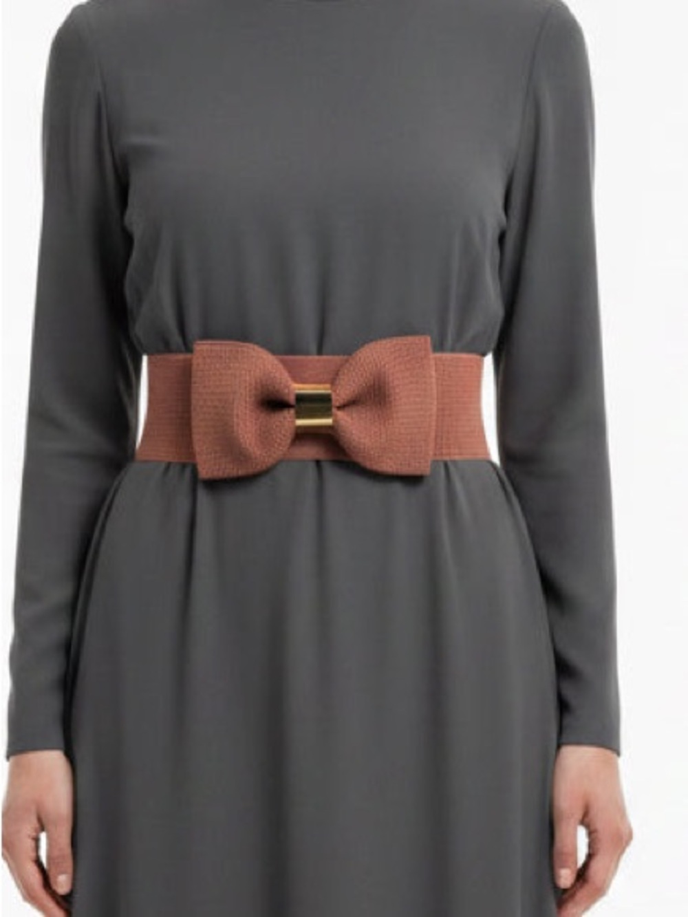 Brown Bow Belt